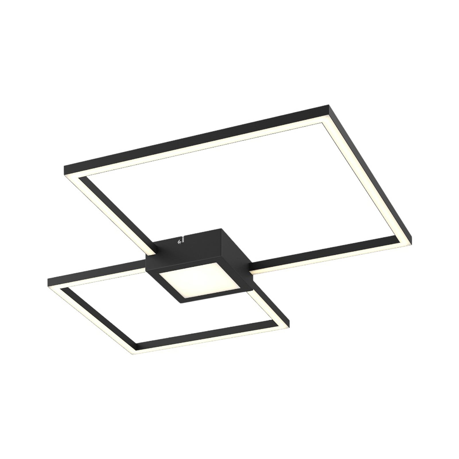 LED taklampe Duetto dimbar antrasitt 65 cm 28W lysdetalj