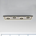 LED taklampe Dune CCT dimbar svart 100 cm 48W forfra