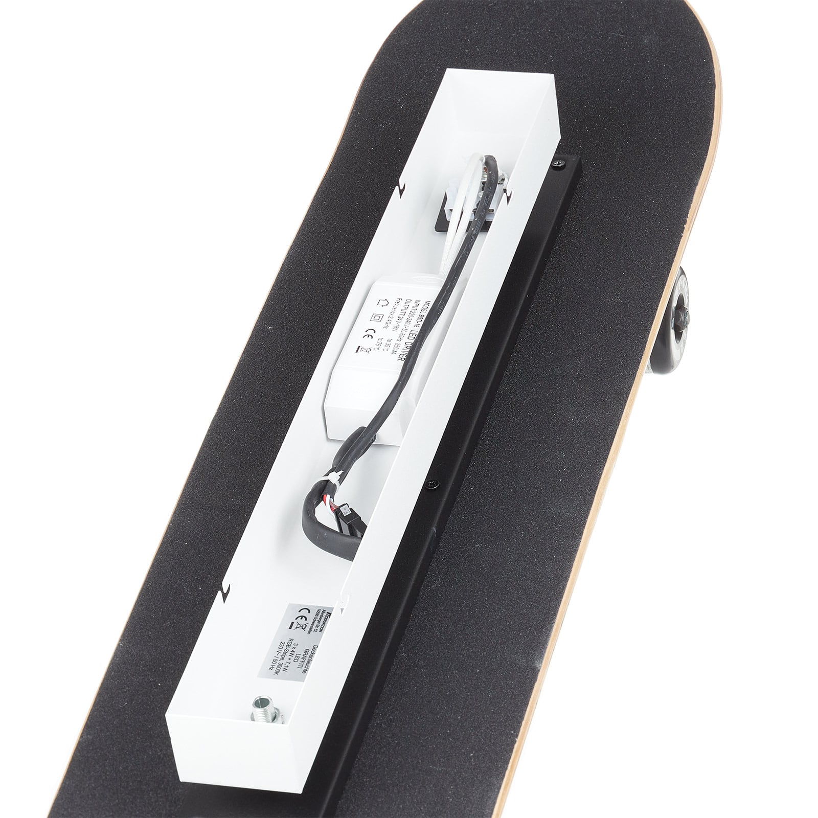 LED taklampe Easy Cruiser Graffiti skateboard RGB dimbar sideprofil