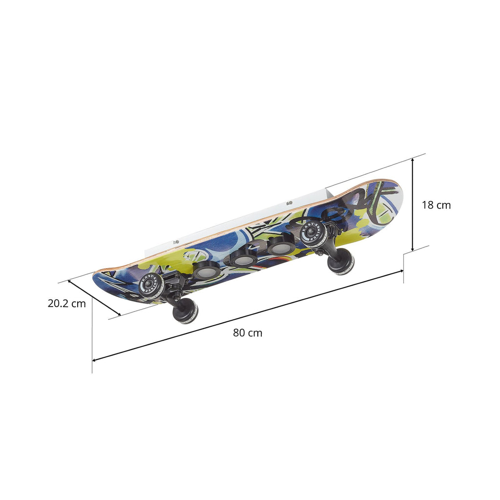 LED taklampe Easy Cruiser Graffiti skateboard RGB dimbar hjul med RGB-lys