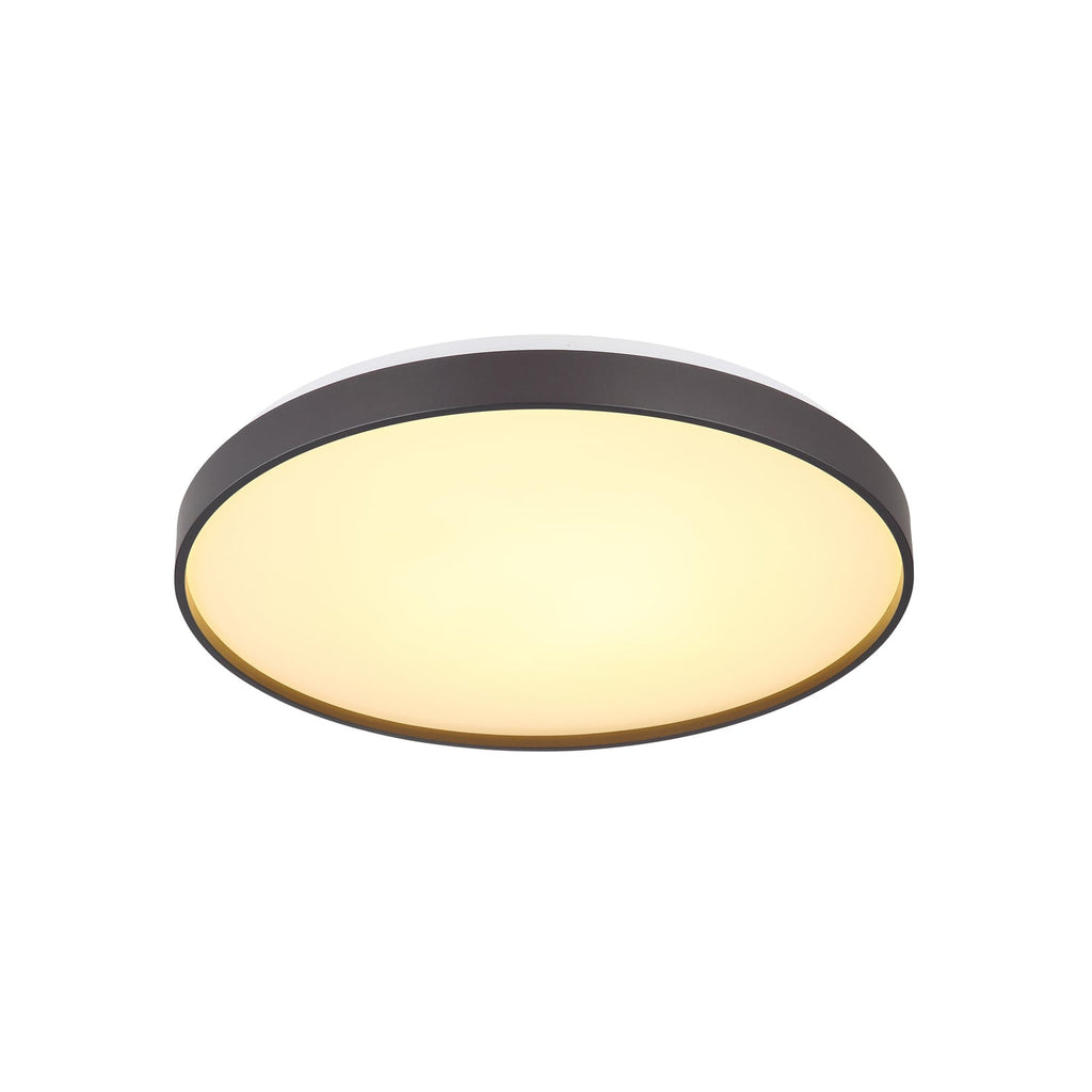 Detalj av LED taklampe Eclypse antrasitt Ø48 cm 24W varmhvit
