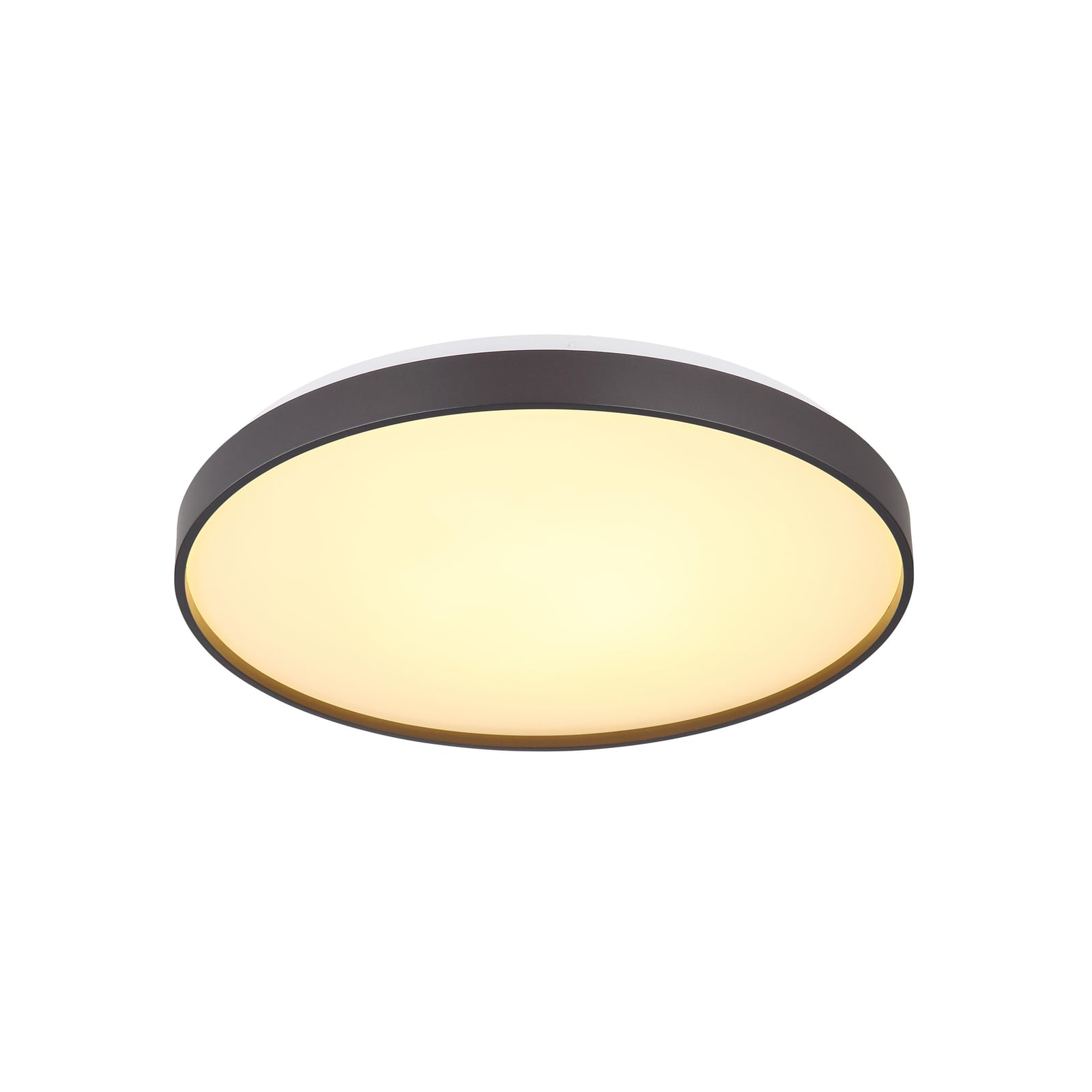 Detalj av LED taklampe Eclypse antrasitt Ø48 cm 24W varmhvit