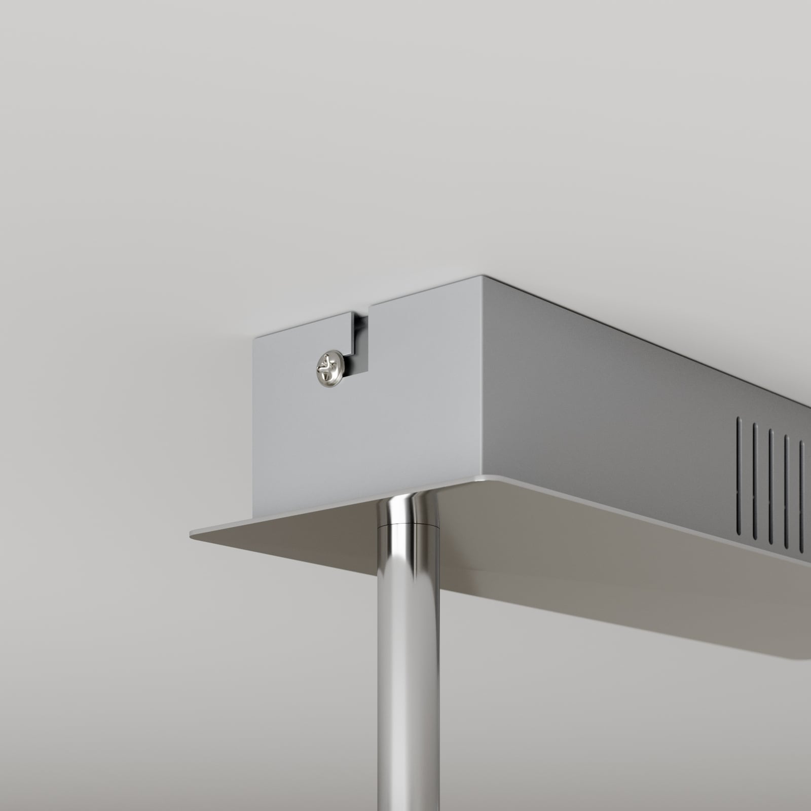Montert LED taklampe Edano hvit tekstil dimbar 122 cm i stue