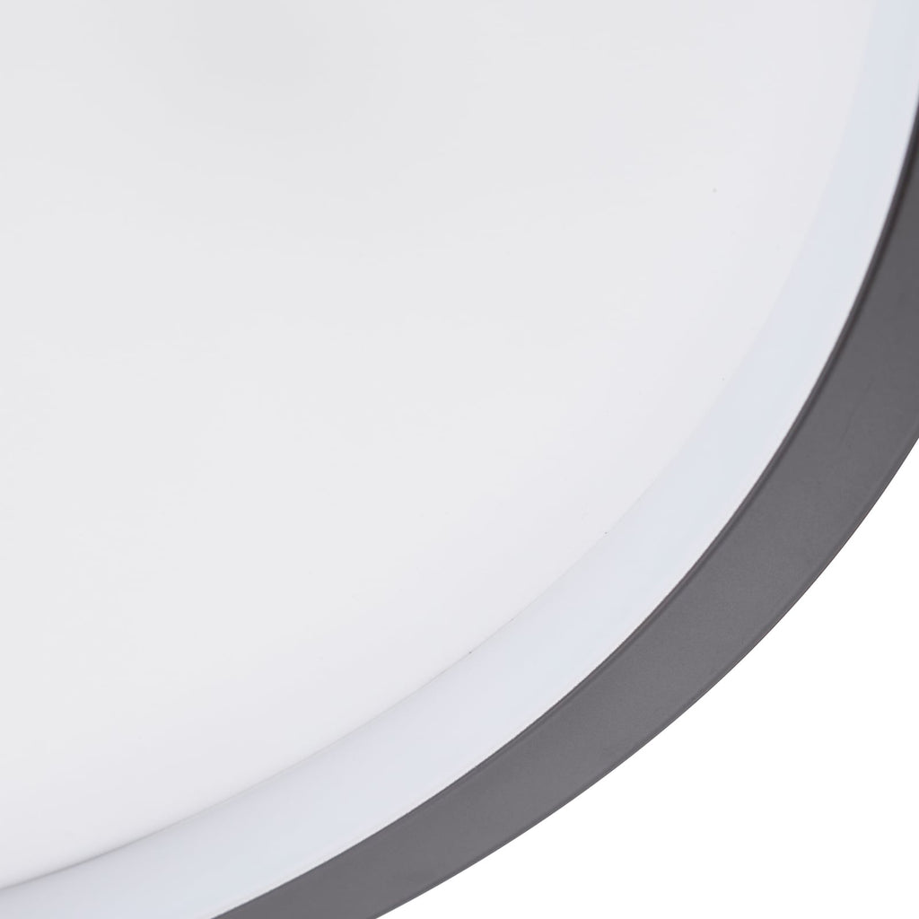 LED taklampe Edenia svart hvit CCT sett fra siden