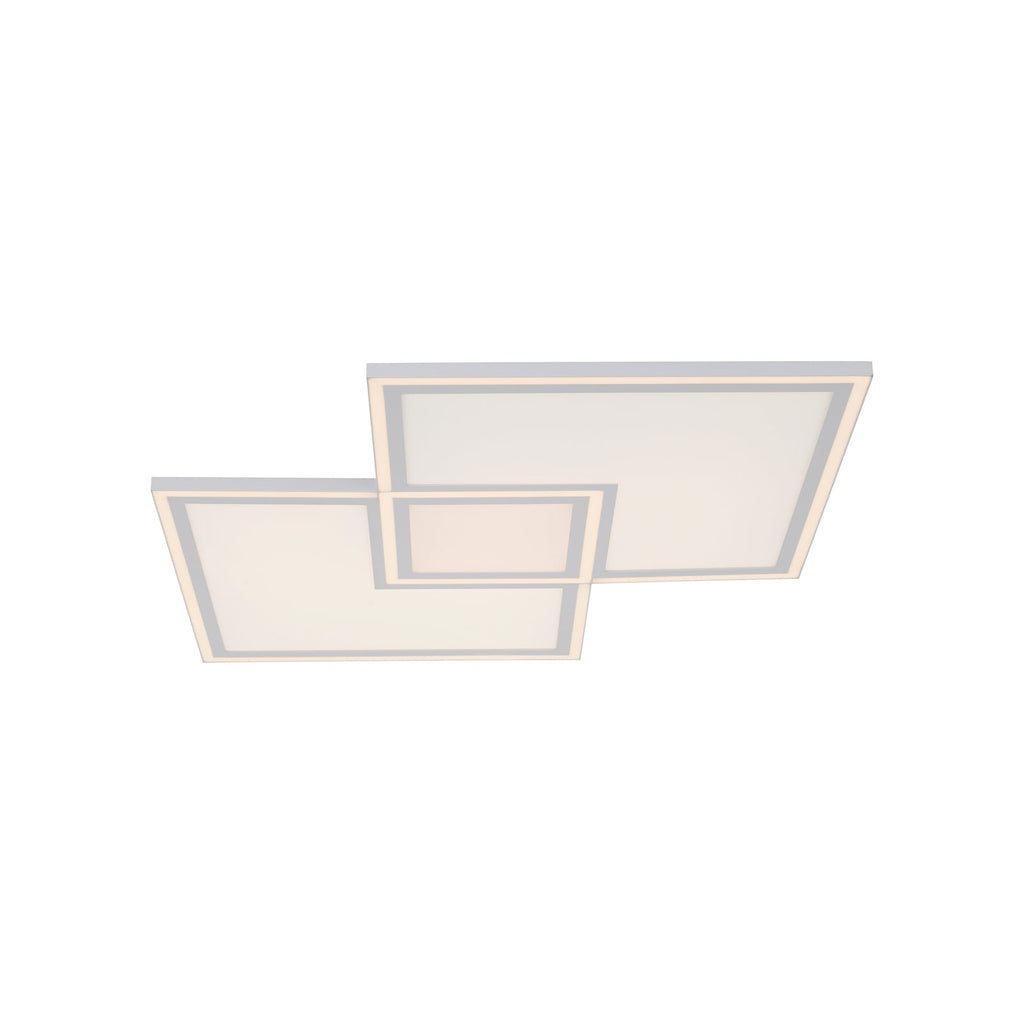 LED-taklampe Edging CCT dimbar hvit 70x70 cm detalj av design