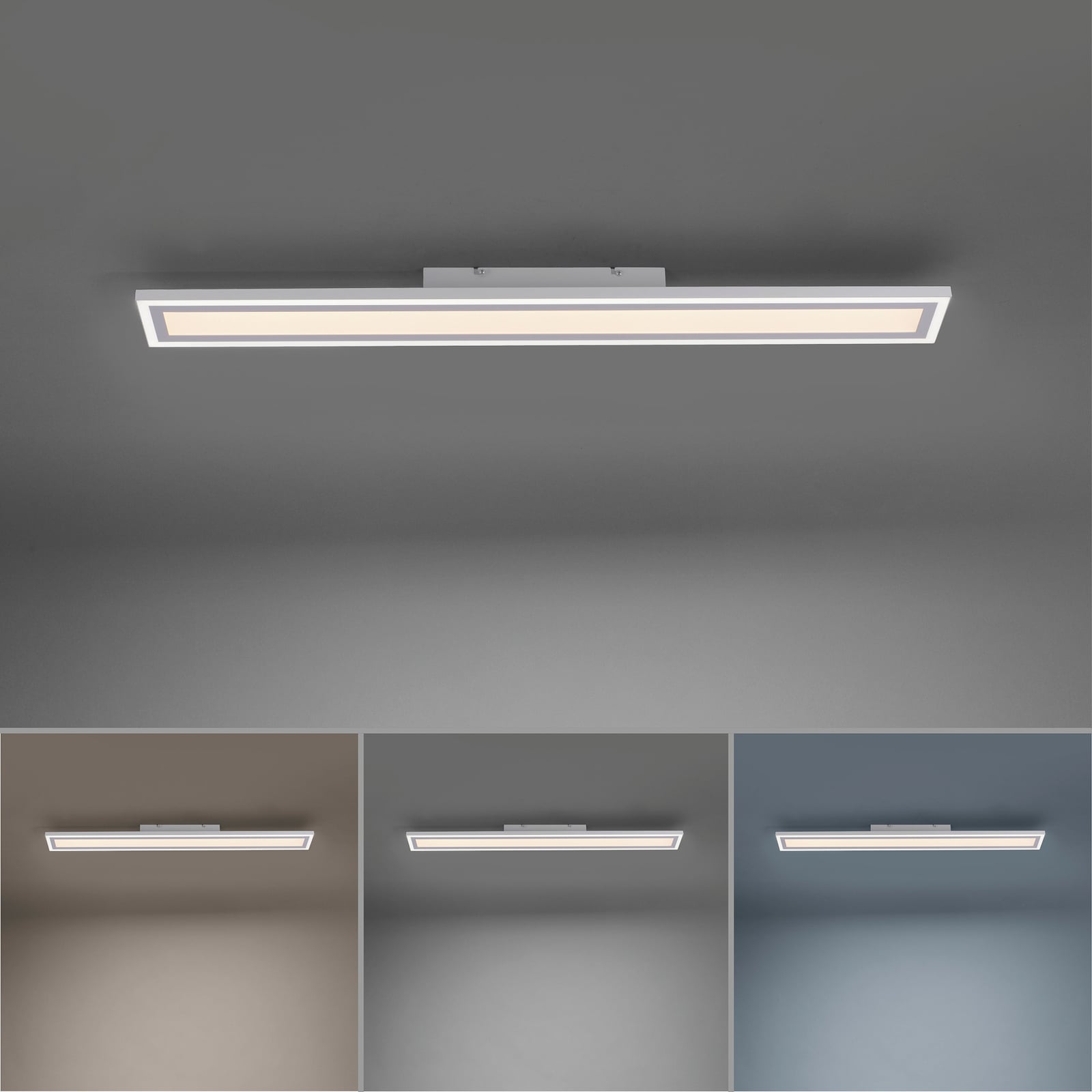 LED taklampe Edging dimbar CCT med fjernkontroll 100 cm montert i tak