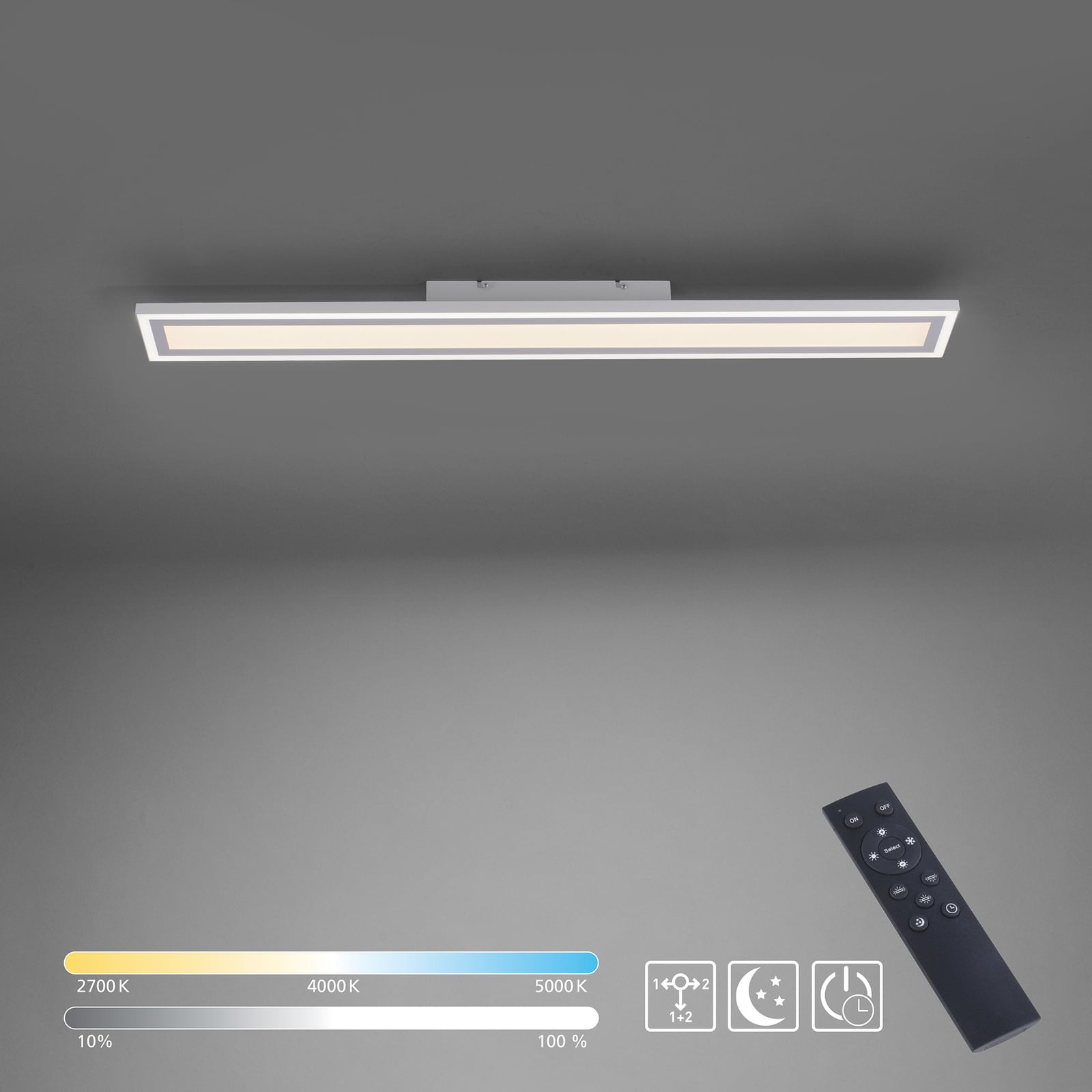 LED taklampe Edging dimbar CCT med fjernkontroll 100 cm installasjon
