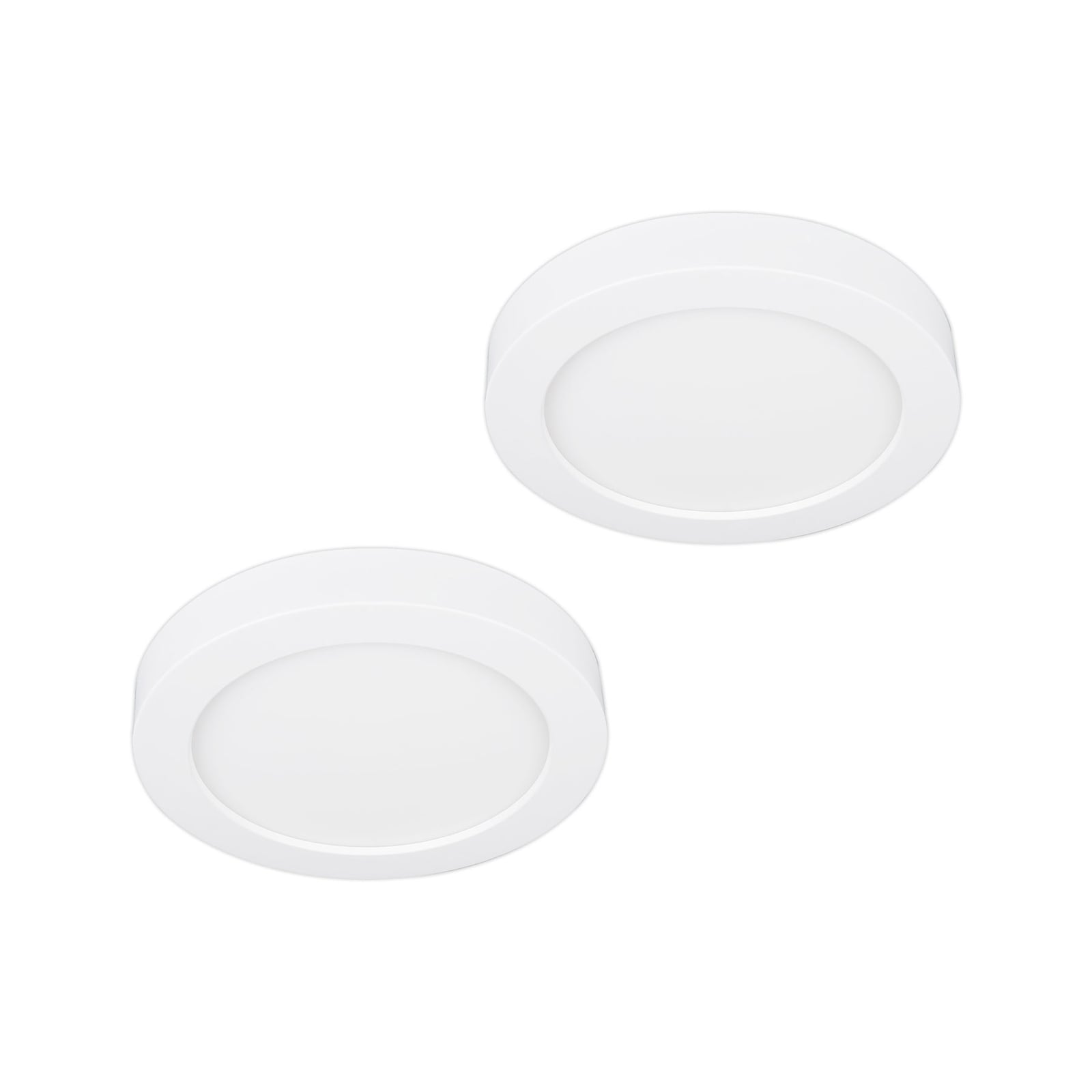 LED taklampe Edwina hvit Ø12 cm CCT dimbar IP44 forfra