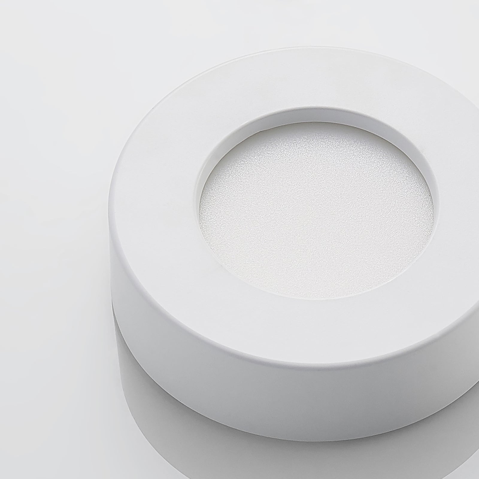LED taklampe Edwina dimbar CCT hvit Ø12 cm IP44 DIP-bryter detalj