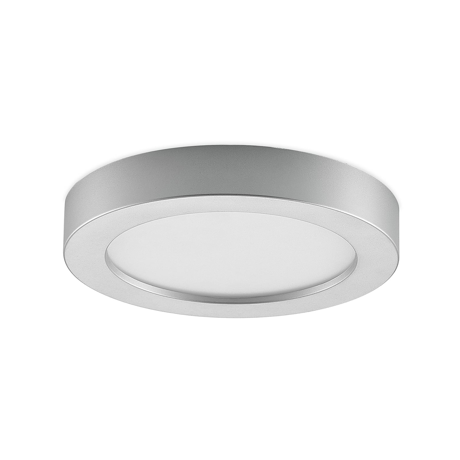 LED taklampe Edwina dimbar sølv Ø23 cm detalj av ramme