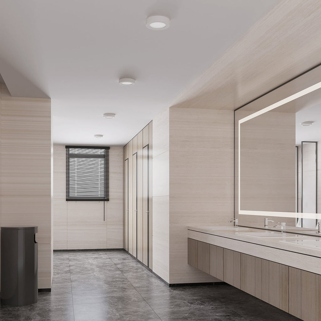 LED taklampe Edwina hvit montert i tak