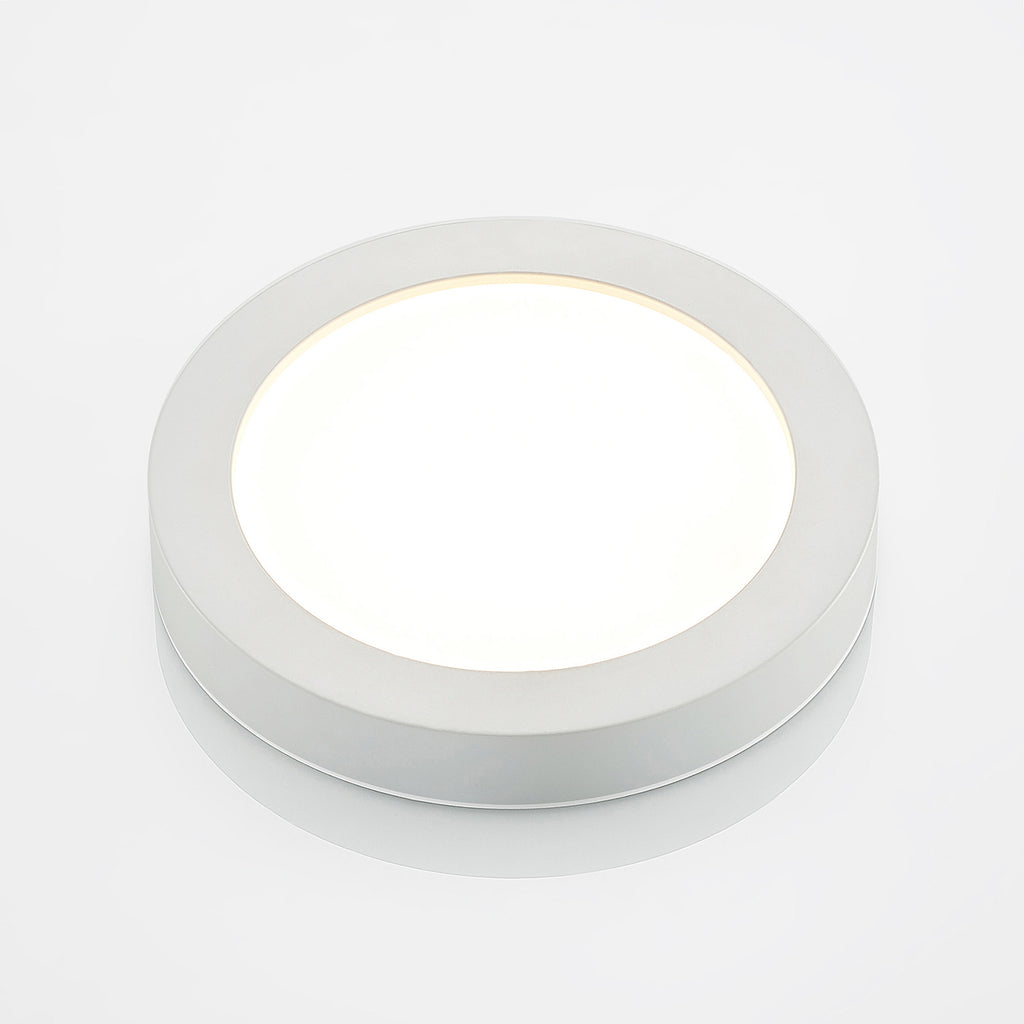 LED taklampe Edwina hvit Ø25 cm IP44 dimbar nærbilde av DIP-bryter