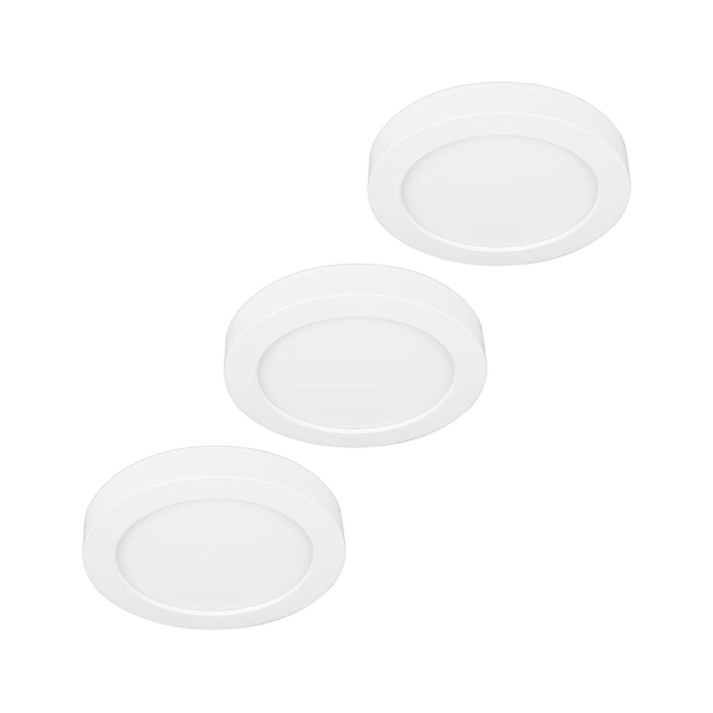 LED taklampe Edwina hvit dimbar IP44 Ø18 cm forfra