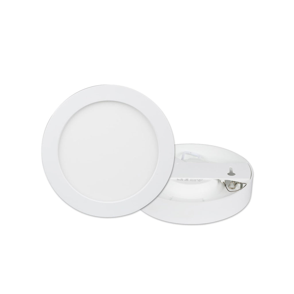 LED taklampe Edwina hvit dimbar IP44 Ø18 cm side