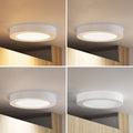 LED taklampe Edwina hvit forfra