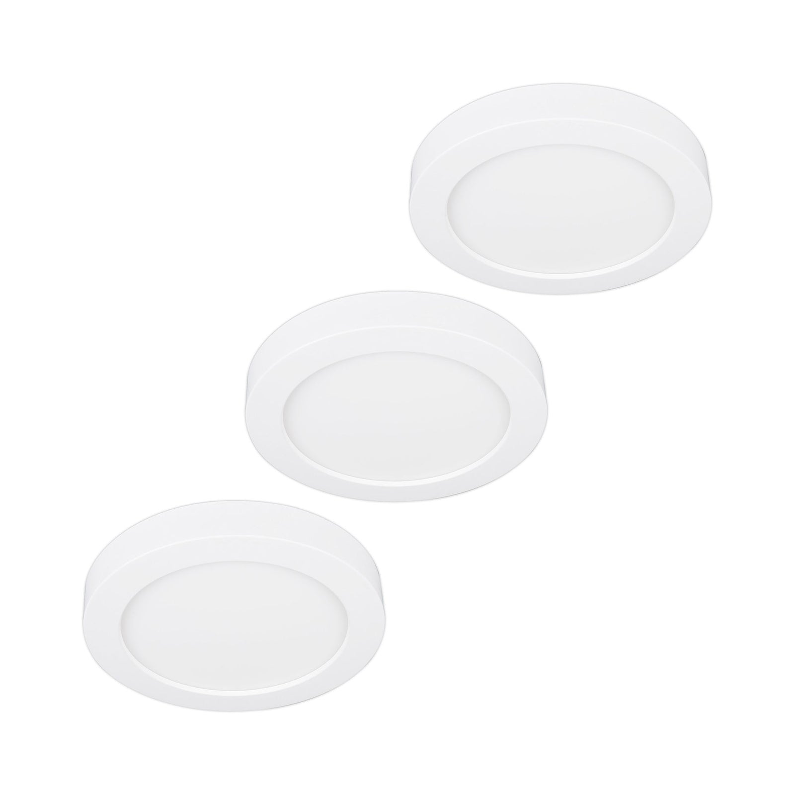 LED taklampe Edwina hvit forfra
