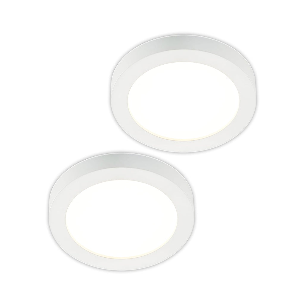LED taklampe Edwina hvit Ø25 cm IP44 dimbar forfra