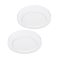 LED taklampe Edwina rund hvit forfra