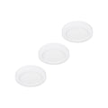 LED taklampe Edwina rund hvit Ø23 cm dimbar IP44 3-pk forfra