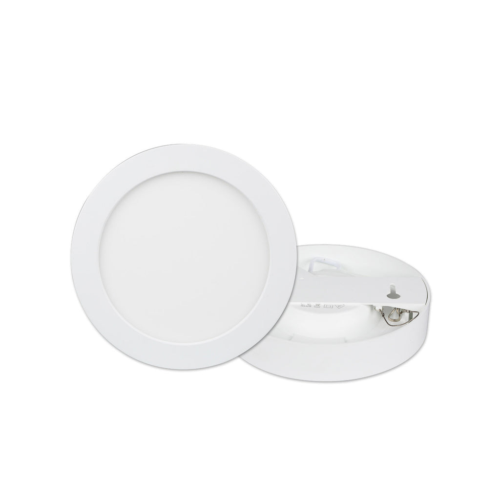 Nærbilde av LED taklampe Edwina rund hvit LED-lys