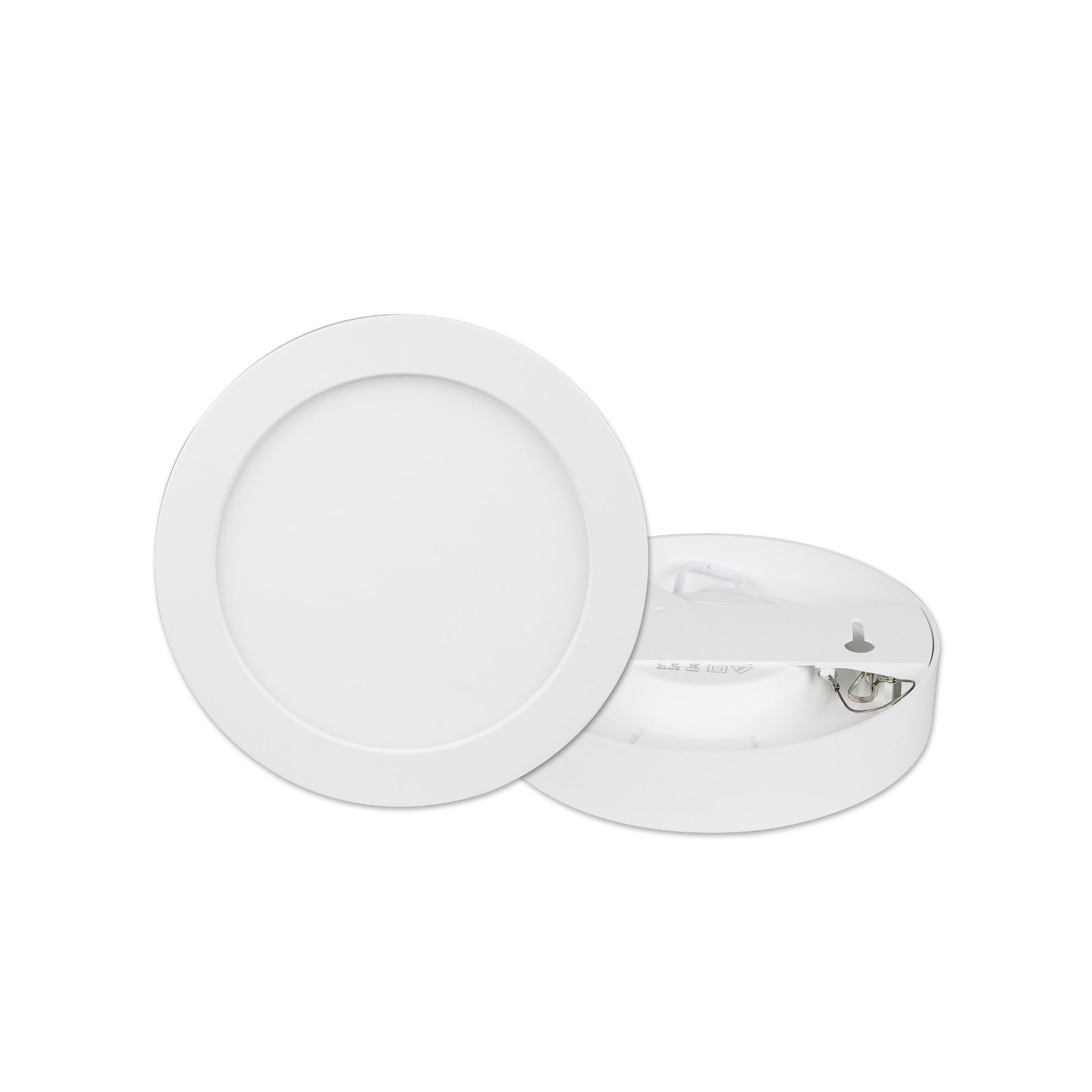 Nærbilde av LED taklampe Edwina rund hvit LED-lys