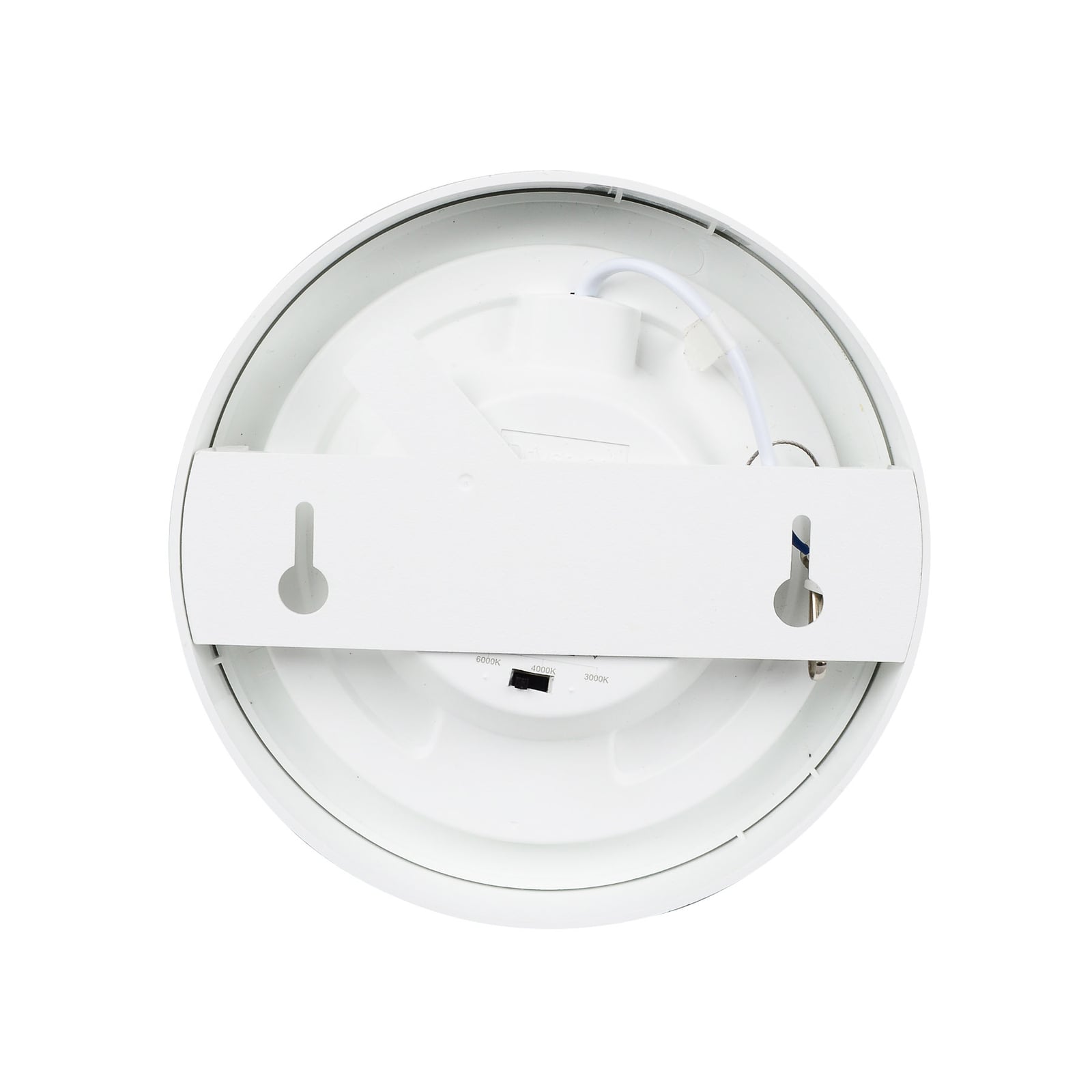 LED taklampe Edwina rund hvit Ø23 cm dimbar IP44 3-pk lysfordeling