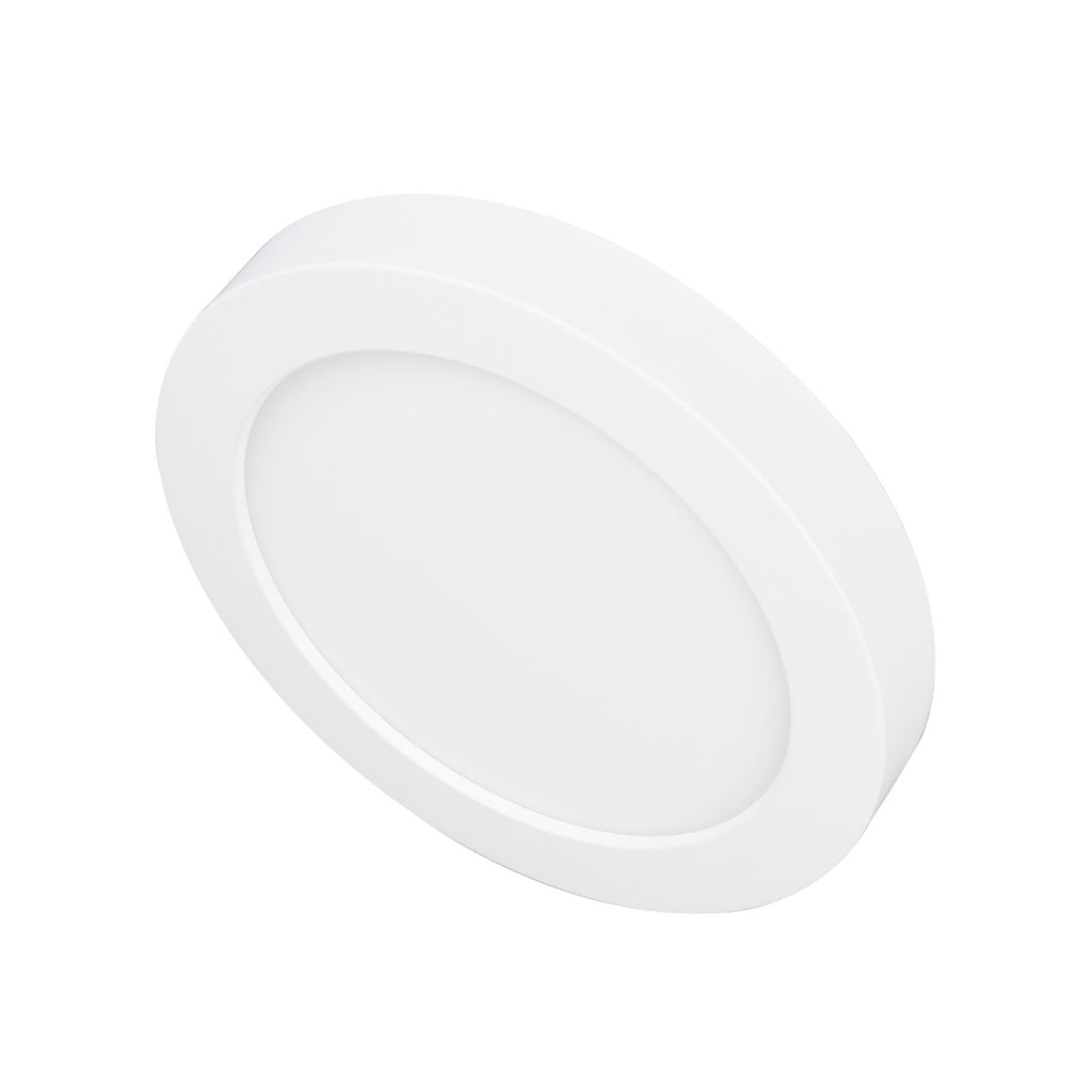 Montert LED taklampe Edwina rund hvit Ø18 cm dimbar IP44 i rom