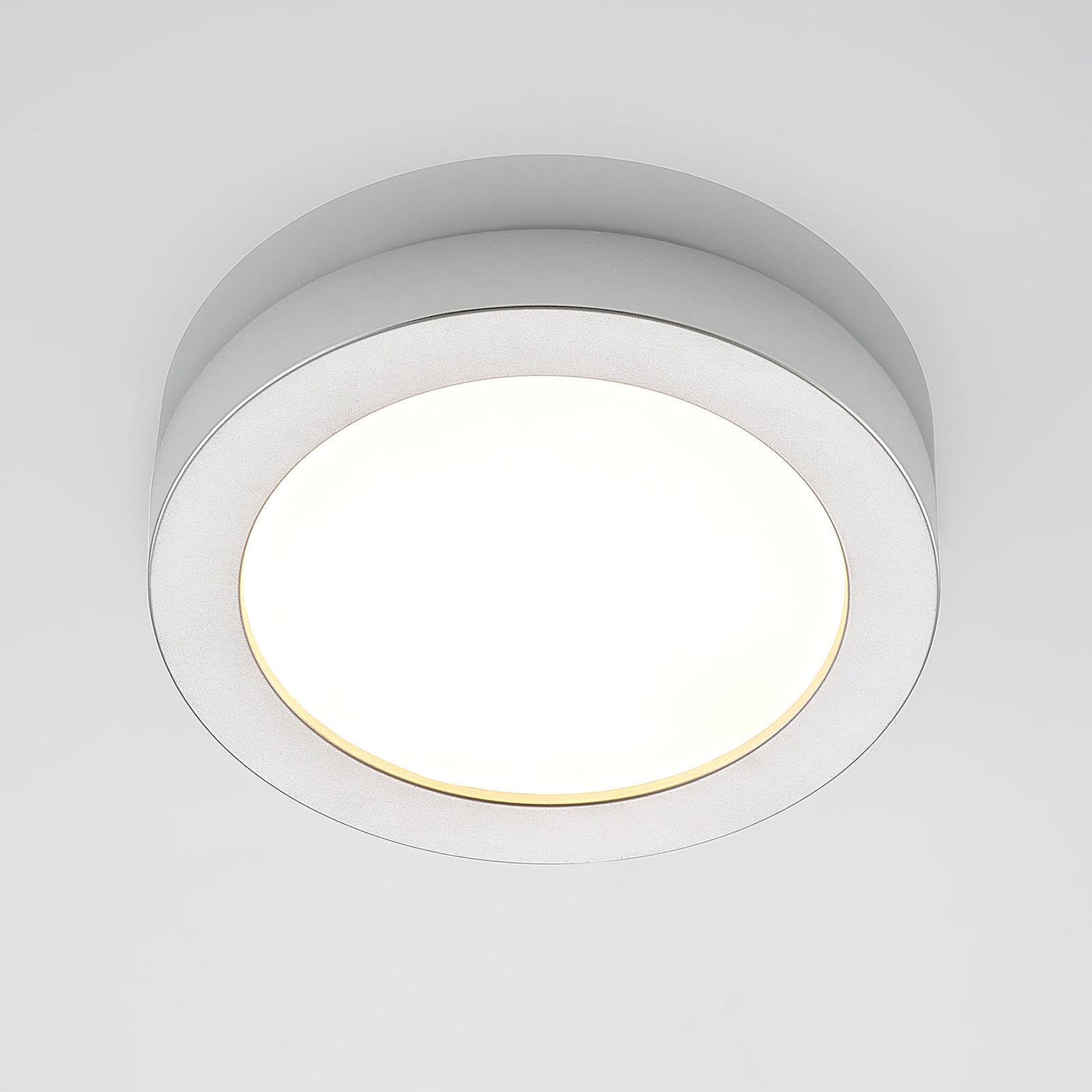 LED taklampe Edwina sølv DIP-bryter for lysfarge