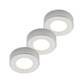 LED taklampe Edwina sølv Ø12 cm IP44 CCT forfra