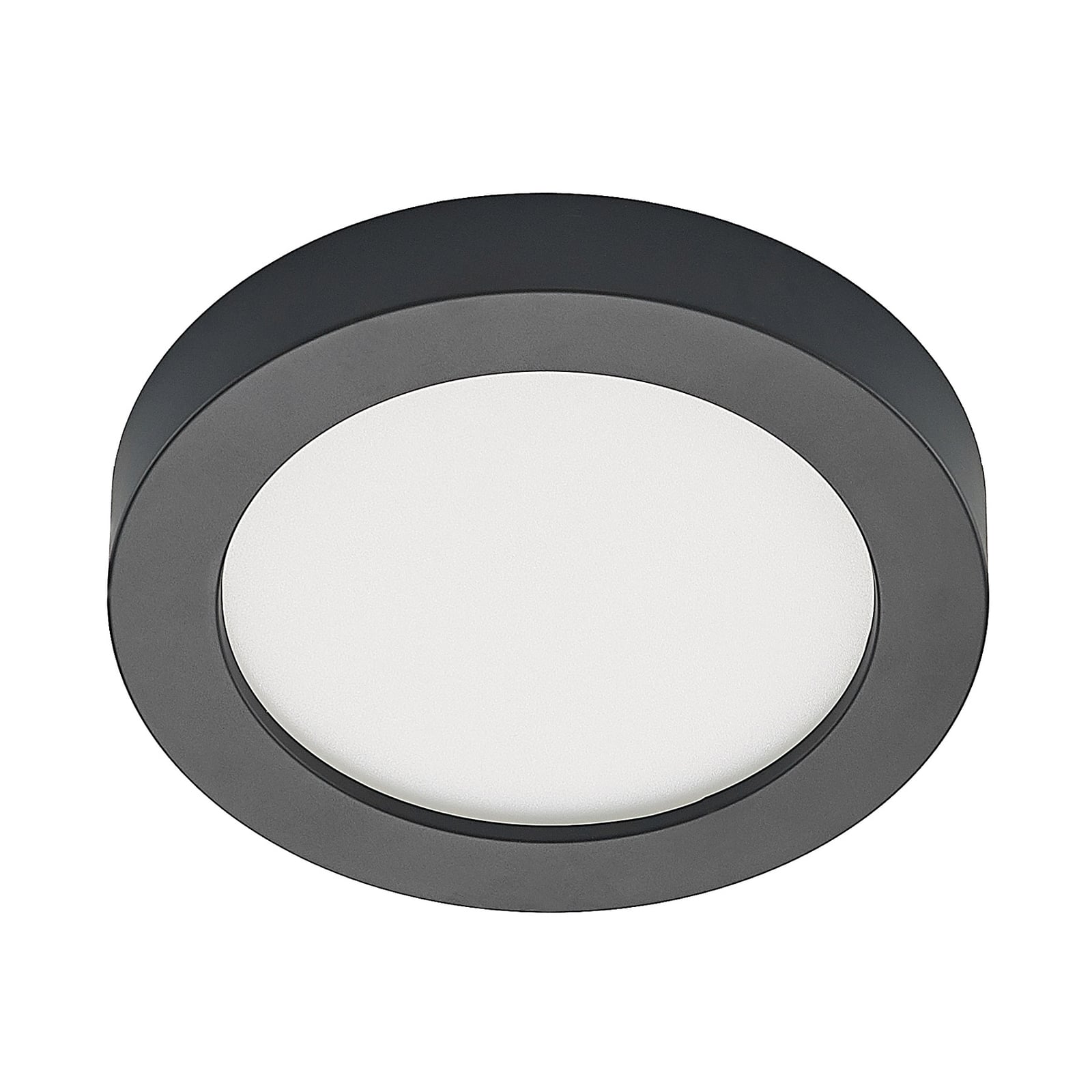 LED taklampe Edwina svart montert i rom