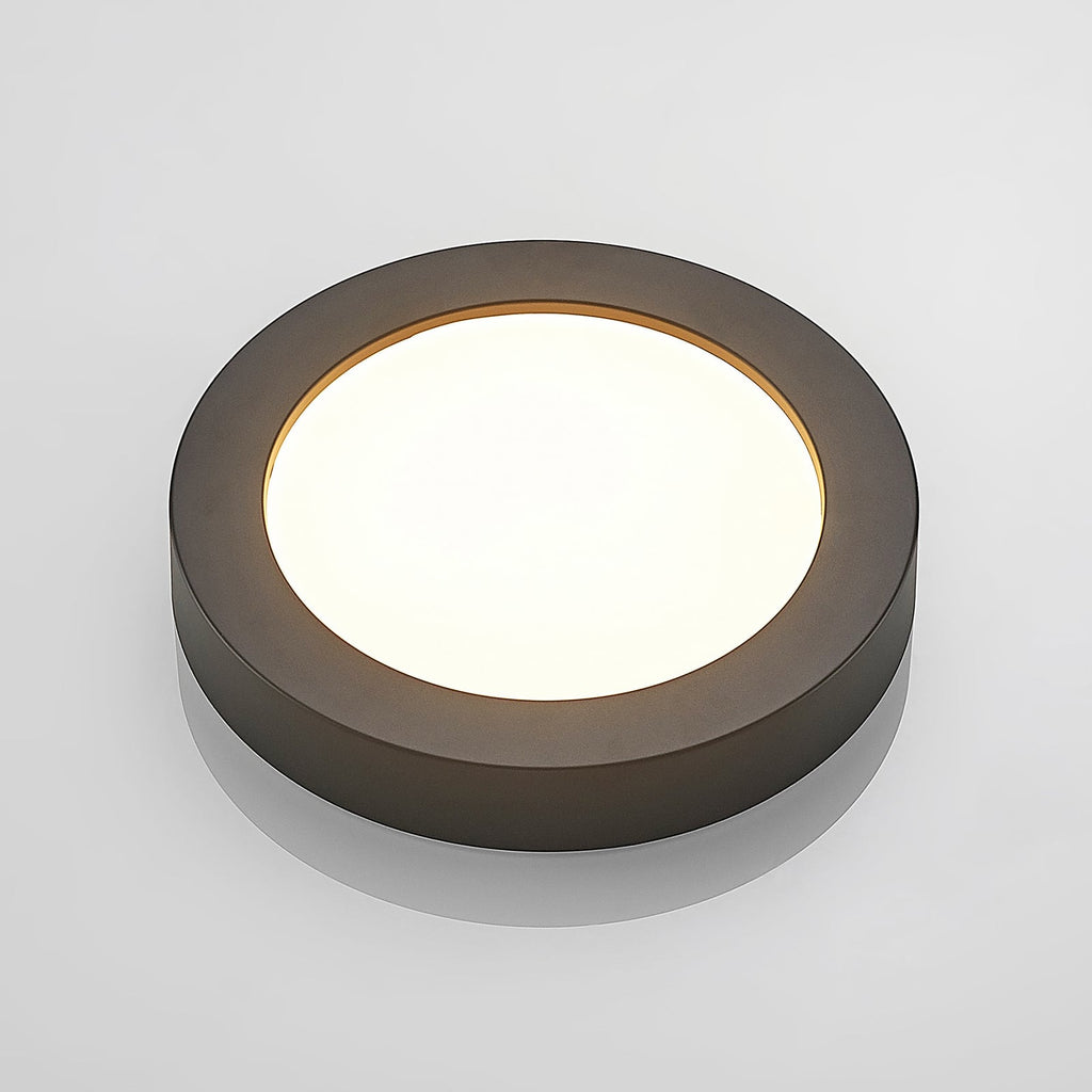 LED taklampe Edwina svart sideprofil