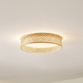 LED taklampe Eilif bambus CCT forfra
