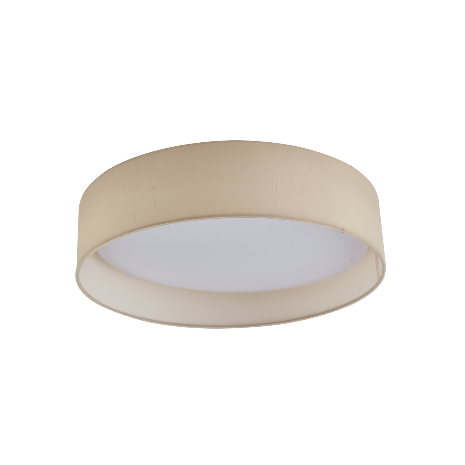 Montert LED taklampe Eilif tekstil hvit CCT i rom