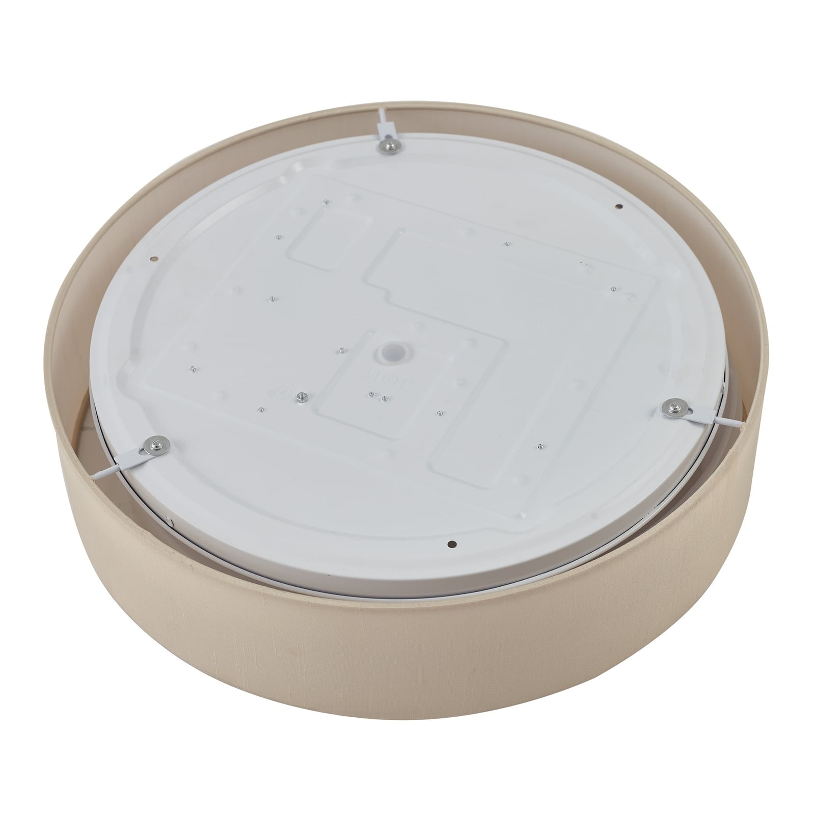 LED taklampe Eilif tekstil hvit CCT Ø40 cm 24W - Lindby
