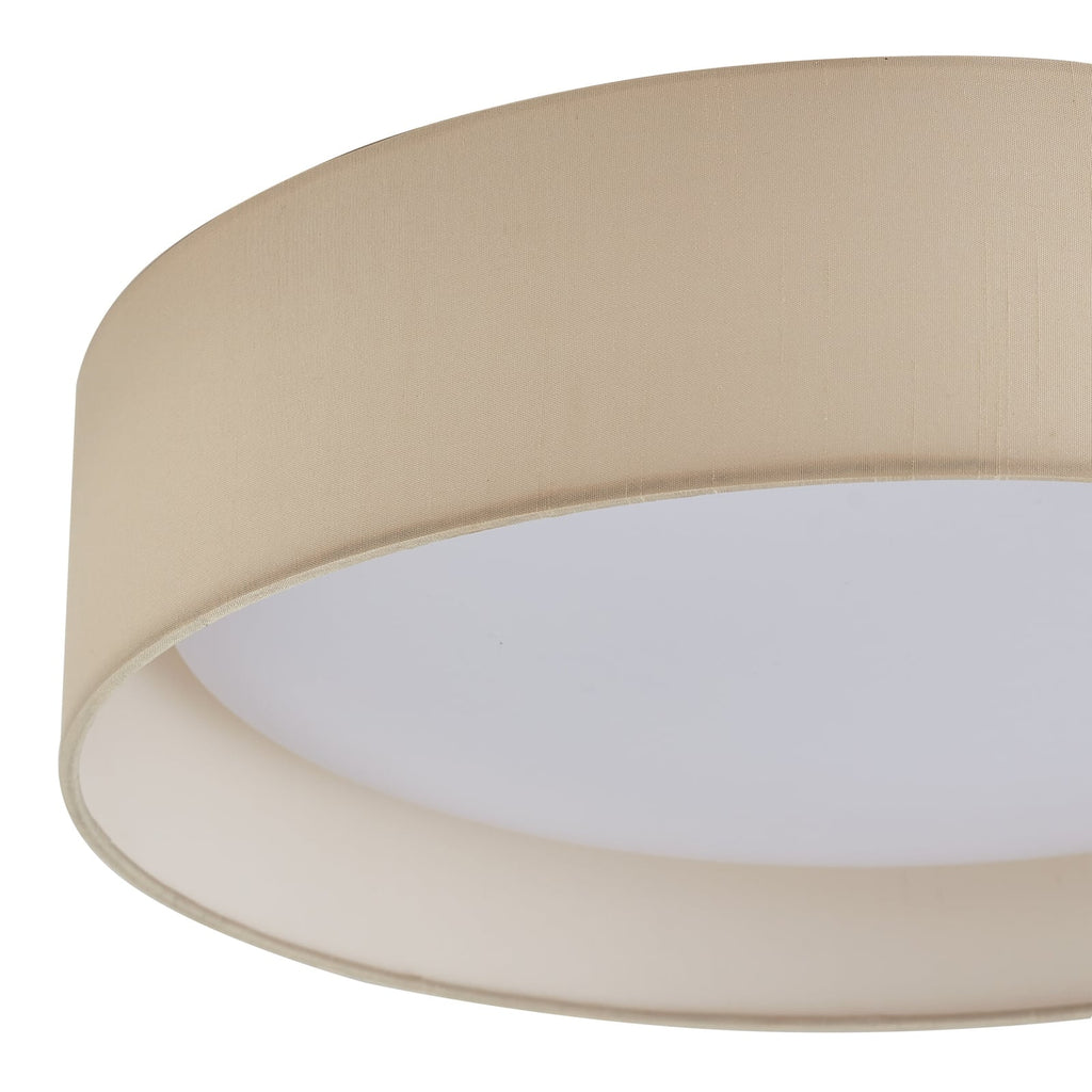 LED taklampe Eilif tekstil hvit CCT Ø40 cm 24W - Lindby