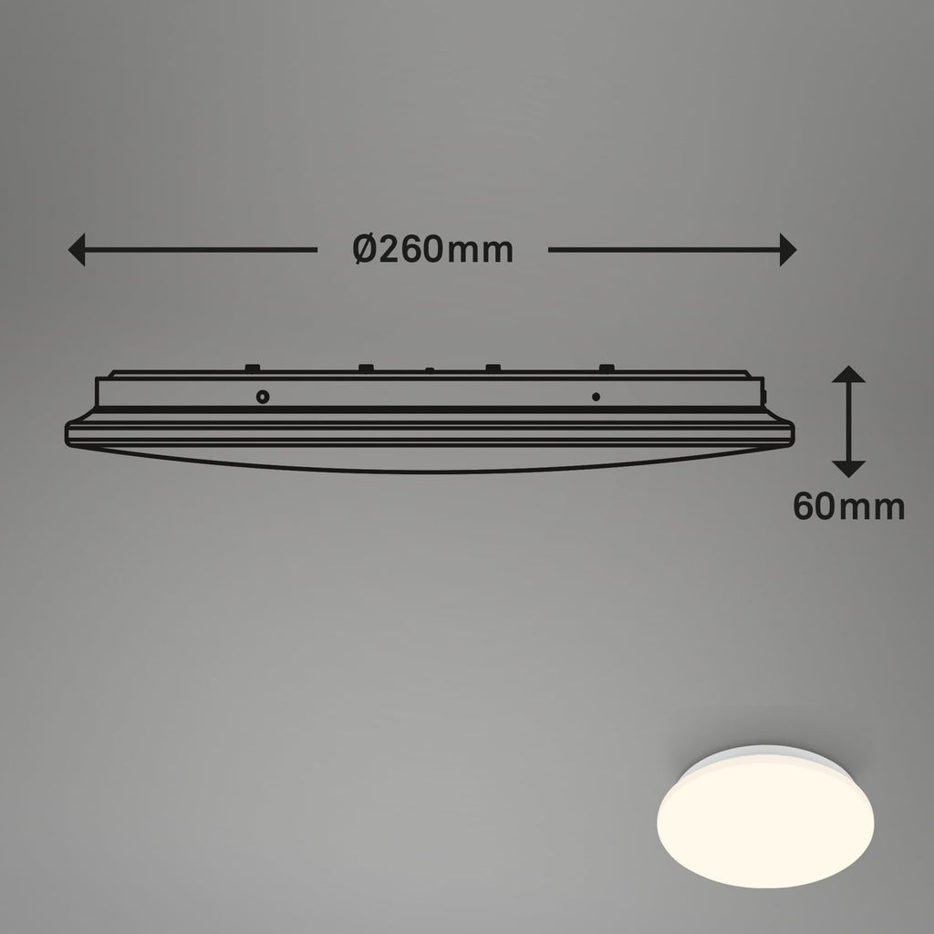 Detalj av LED taklampe Ekos med bevegelsessensor