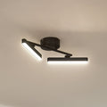 LED taklampe Eldrin 2-lys svart forfra