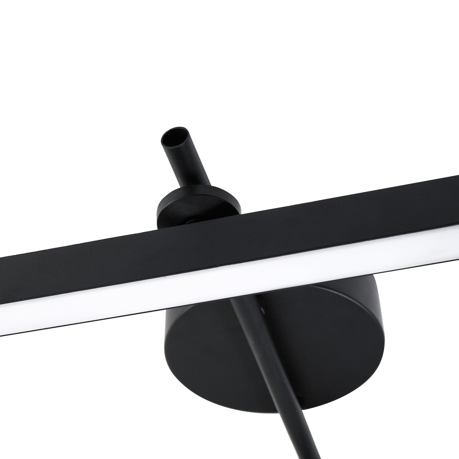 LED taklampe Eldrin 2-lys svart monteringsdetalj