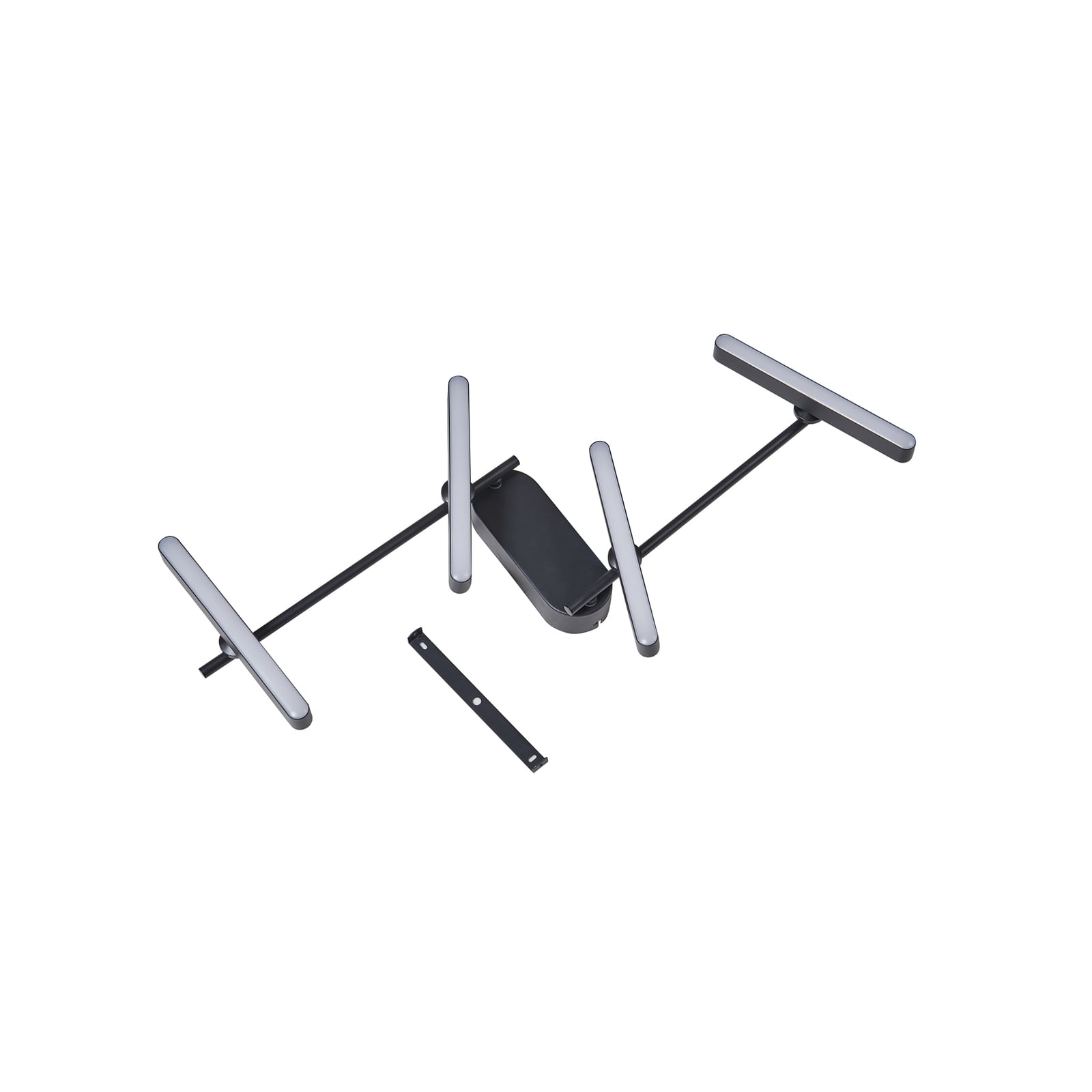 LED taklampe Eldrin 4-lys svart dimbar 111,5 cm 34W - Lindby