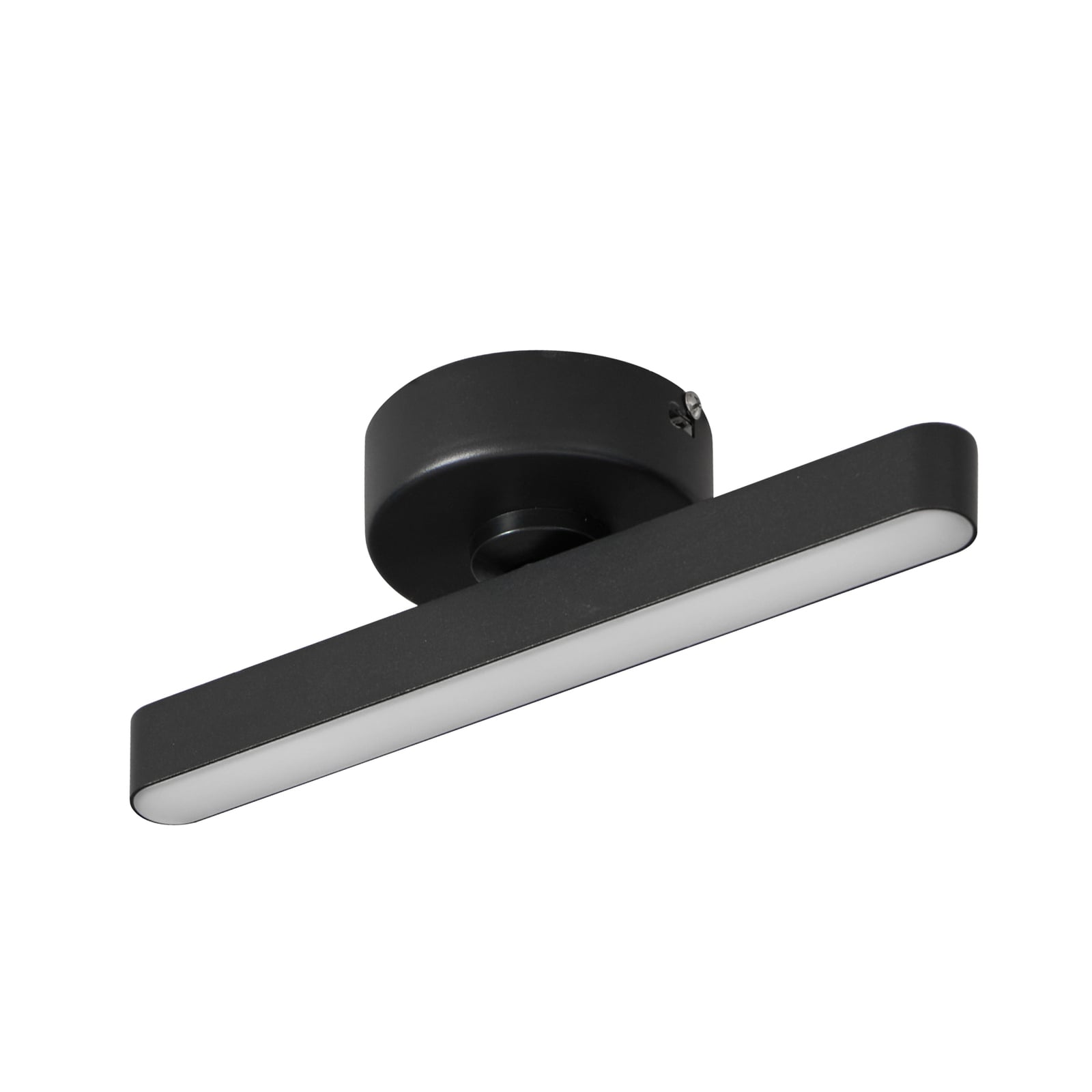 LED taklampe Eldrin svart aluminium dimbar montert i tak