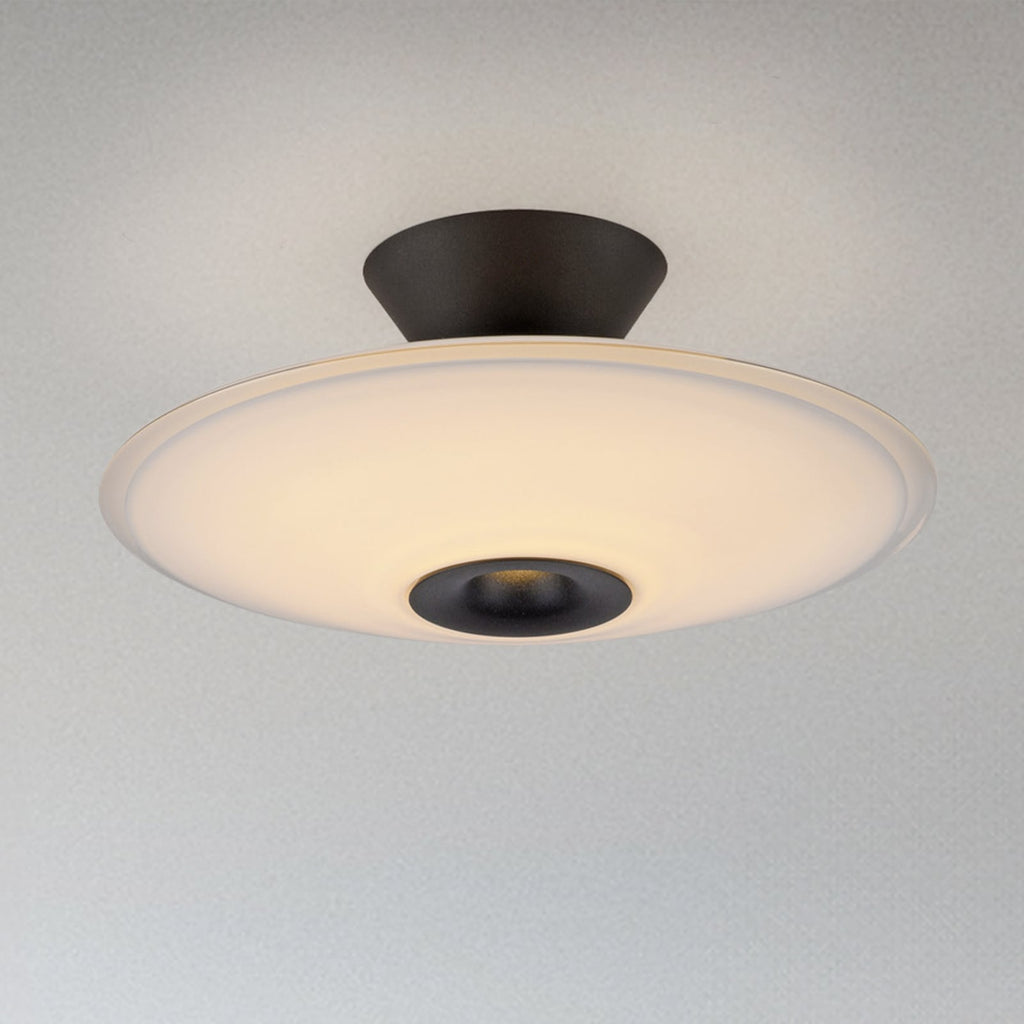 LED taklampe Elipsa dimbar glass Ø35 cm 26W varmhvit forfra