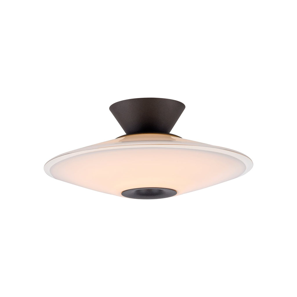 Montert LED taklampe Elipsa dimbar glass Ø35 cm 26W varmhvit i rom