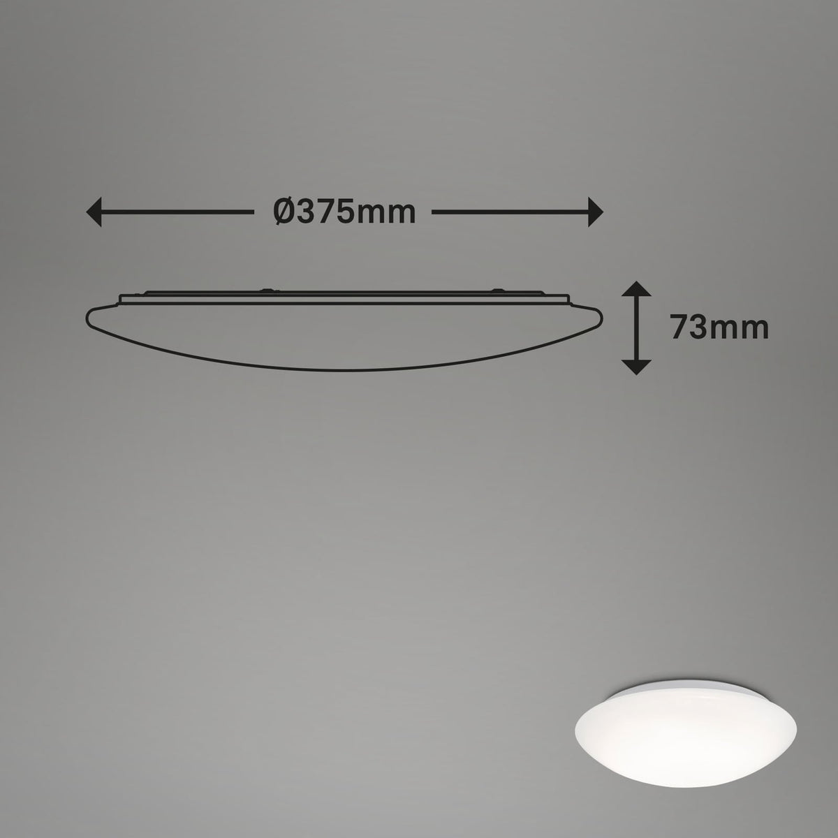 Montert LED taklampe Elipso med bevegelsessensor i rom