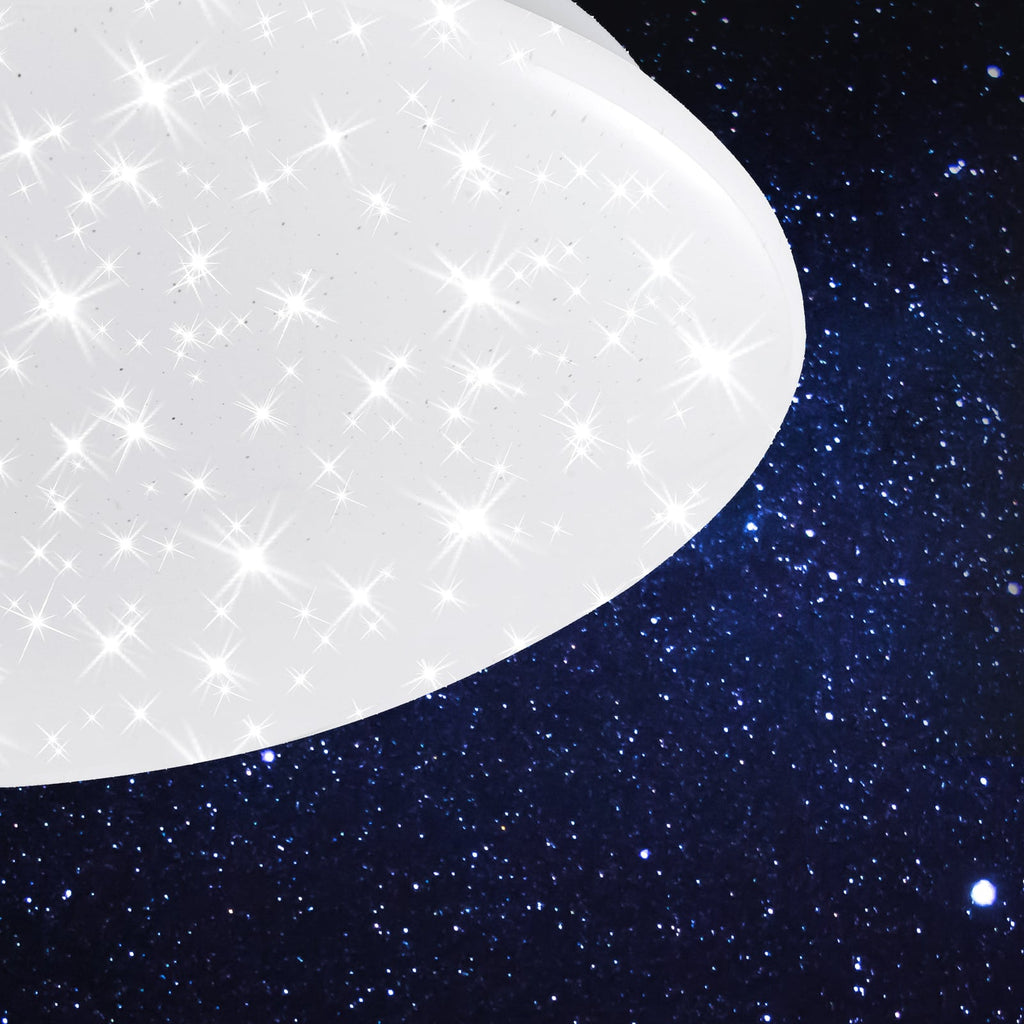 LED taklampe Elipso stjernehimmel lysdetalj