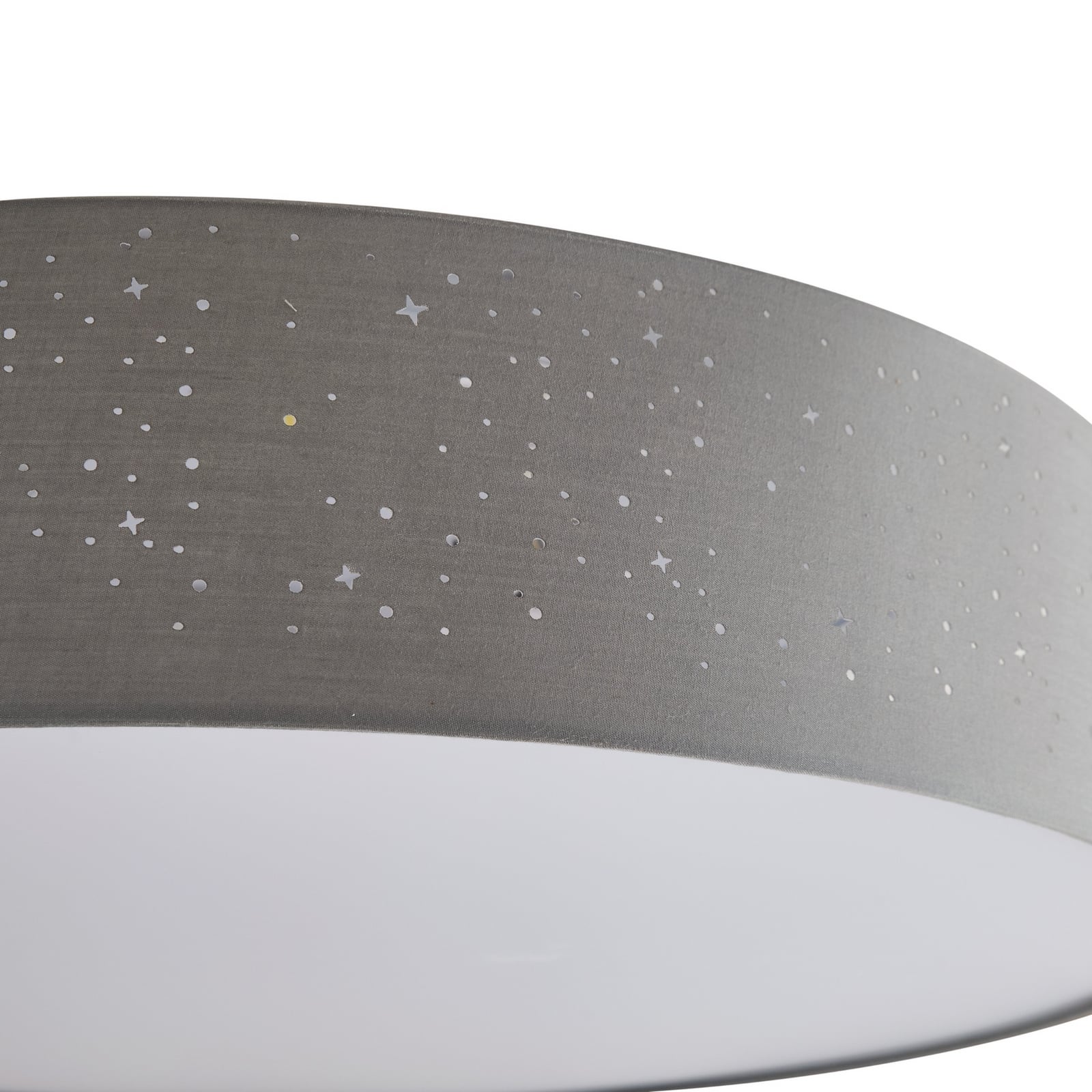LED taklampe Ellamina tekstil dimbar Ø60 cm CCT med fjernkontroll fjernkontroll sett