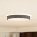 LED taklampe Elmor smart RGB CCT Ø39 cm dimbar grå forfra
