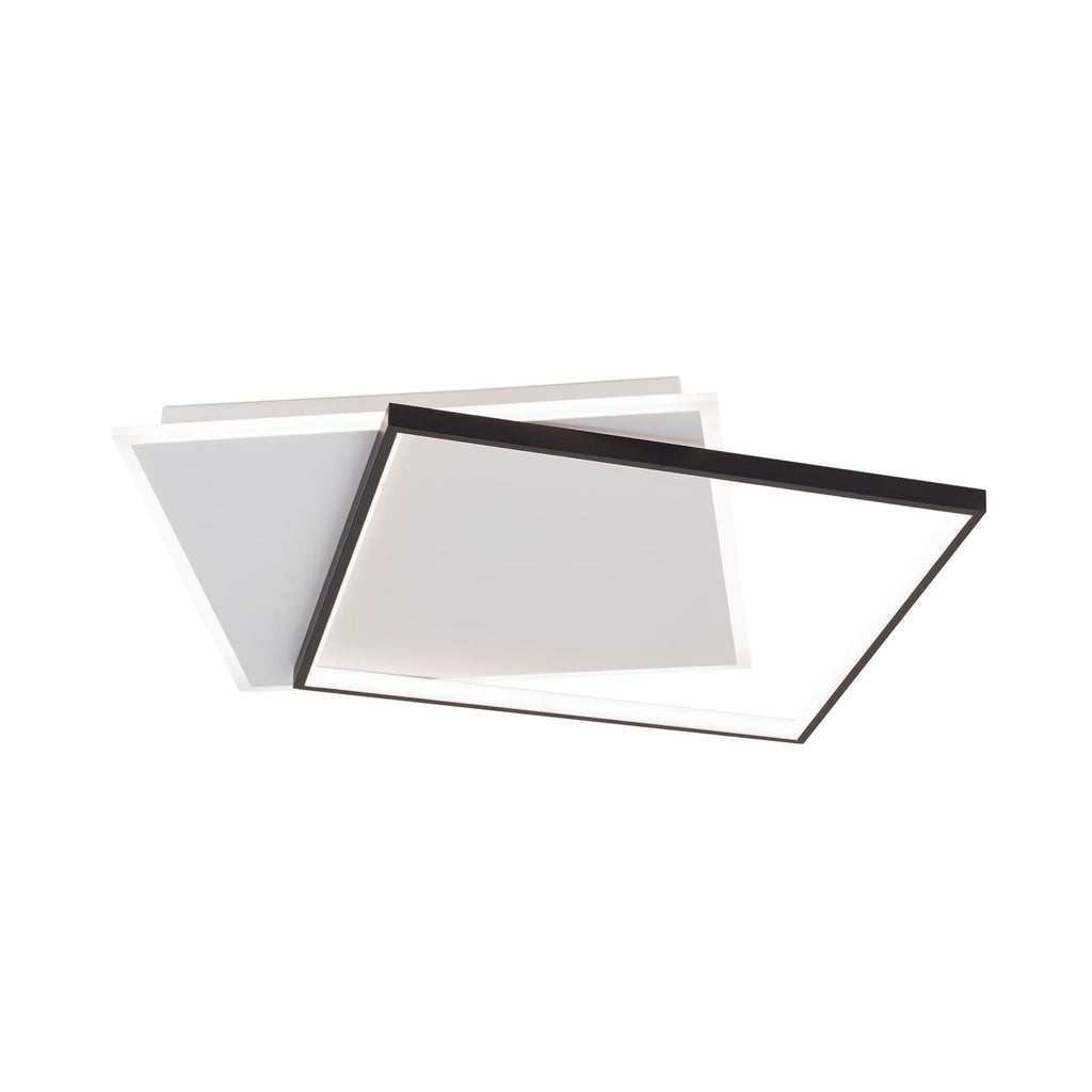 LED taklampe Emanuel dimbar svart hvit 60x50 cm montert