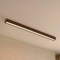 LED taklampe Emara eik mørk dimbar 100 cm 18W forfra