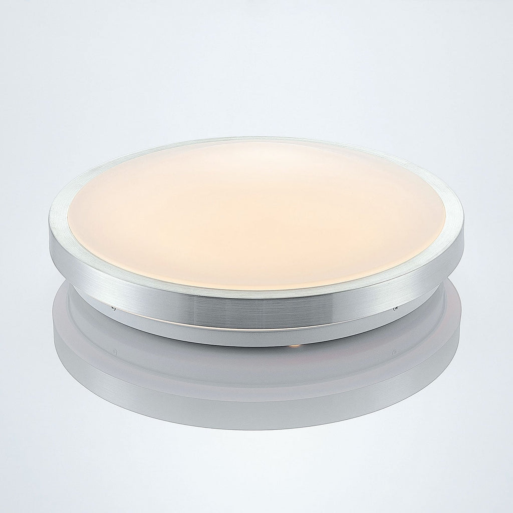 LED taklampe Emelie aluminium Ø35 cm montert i rom
