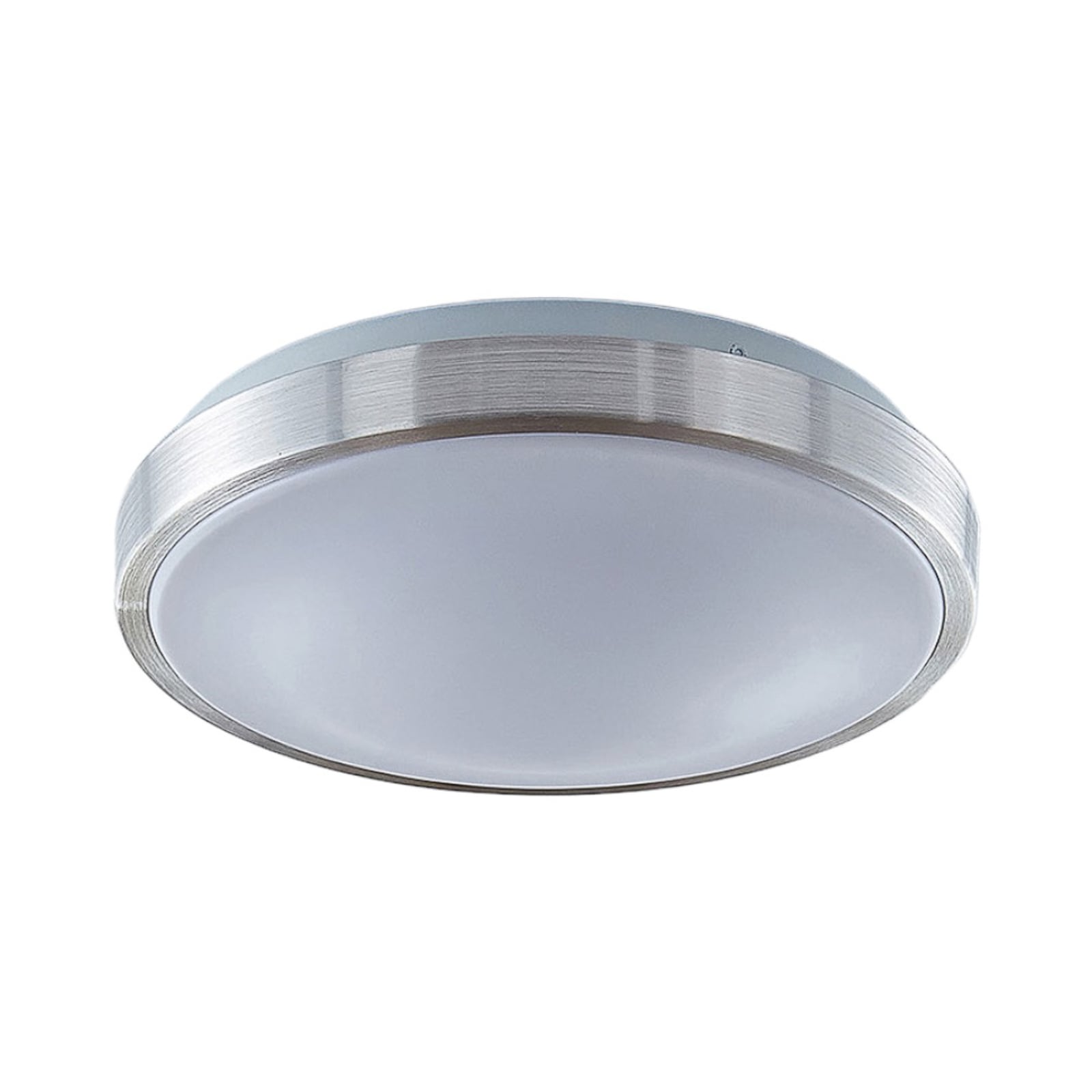 Nærbilde av LED taklampe Emelie aluminium